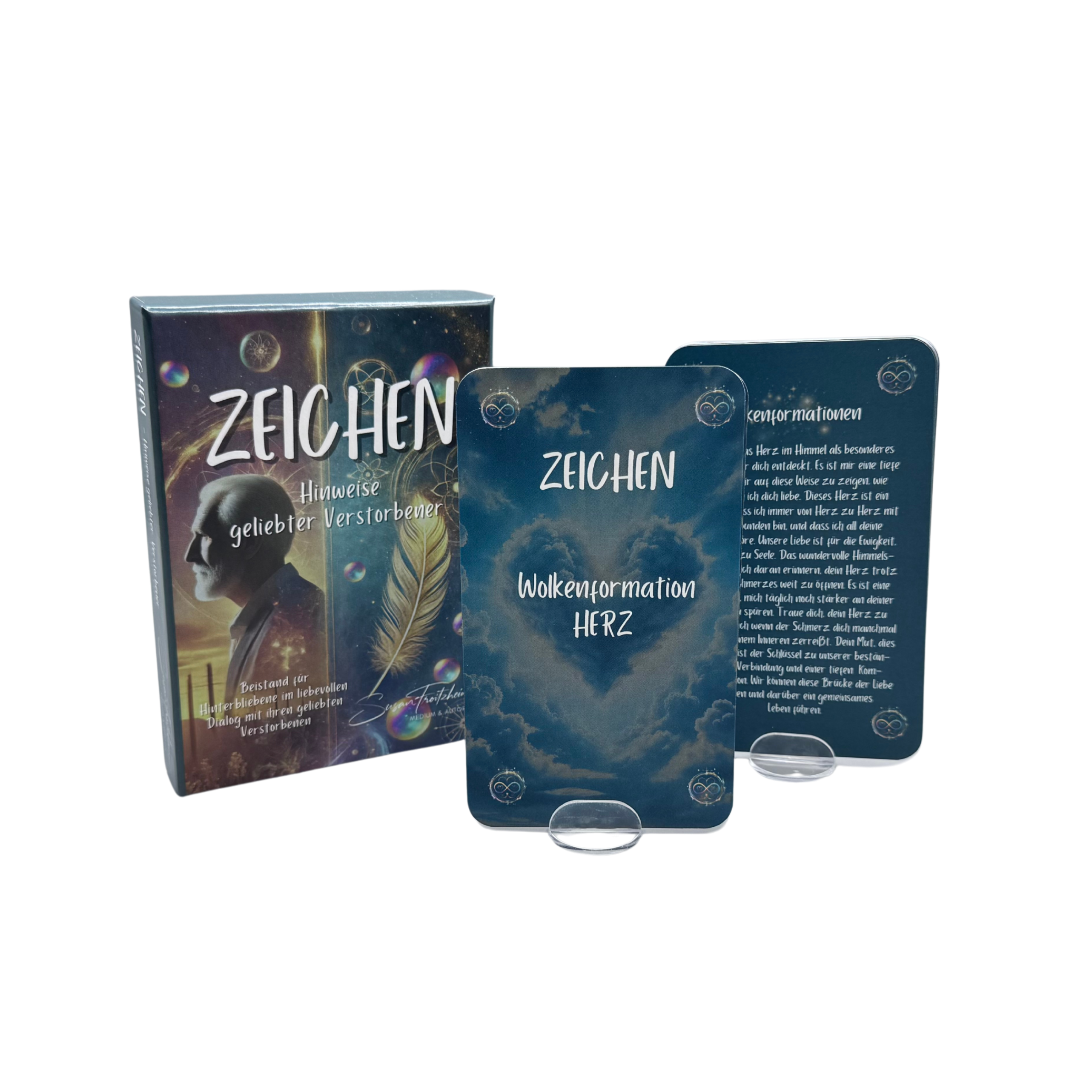 Kartendeck Zeichen – Hinweise geliebter Verstorbener – offene Box